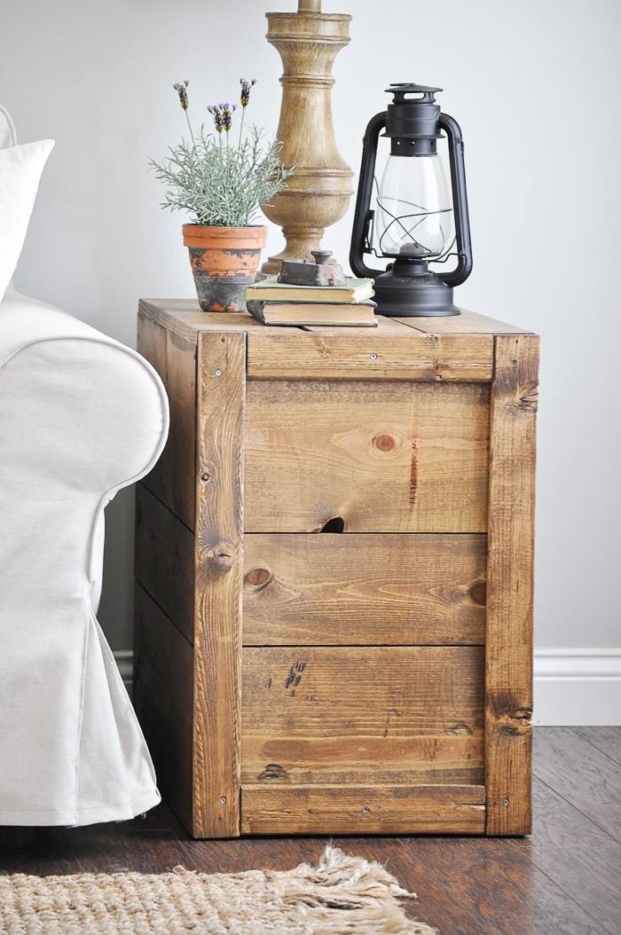 25. DIY Crate Side Table