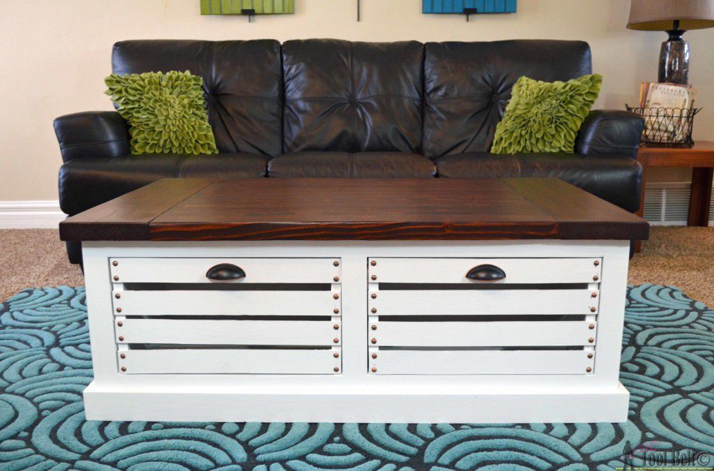 25. DIY Storage Coffee Table