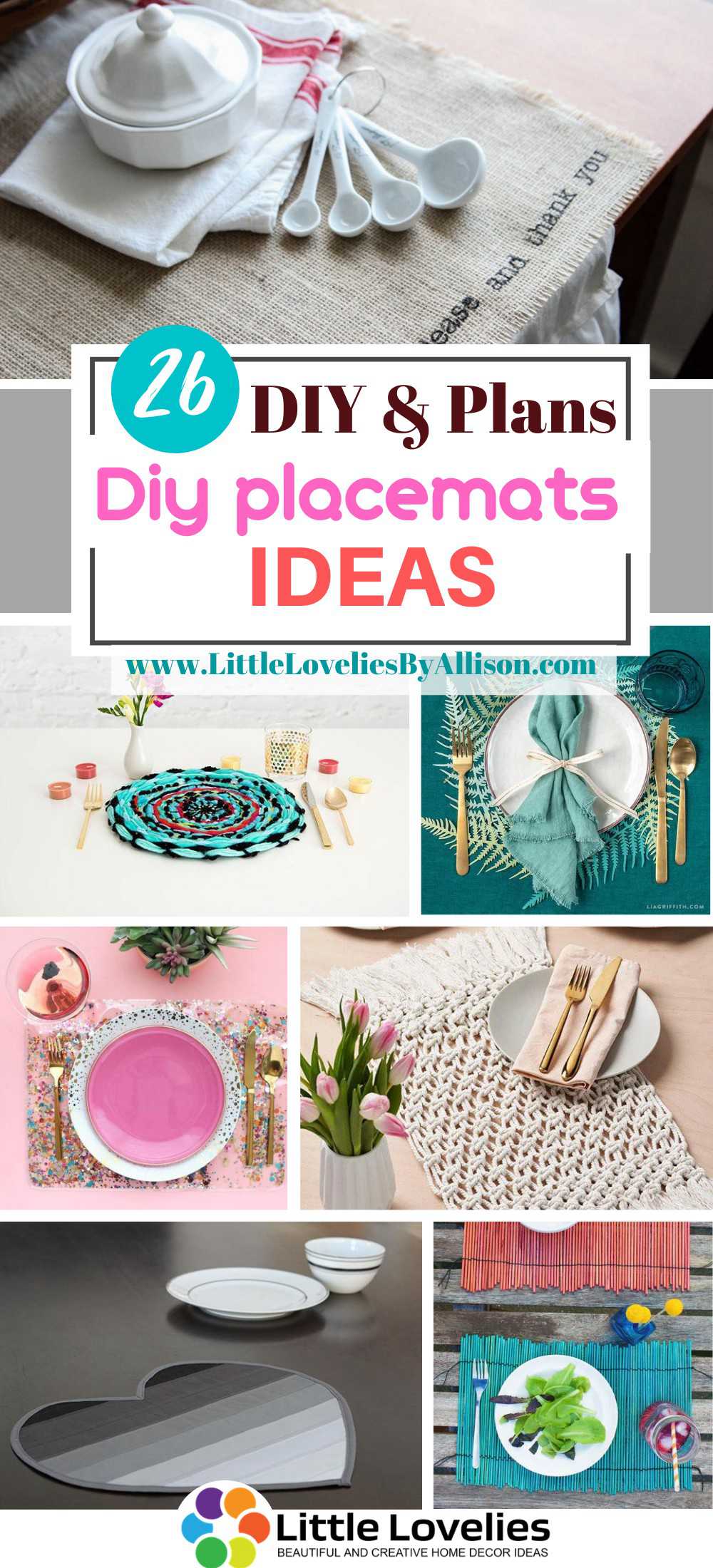 26 DIY Placemats Ideas