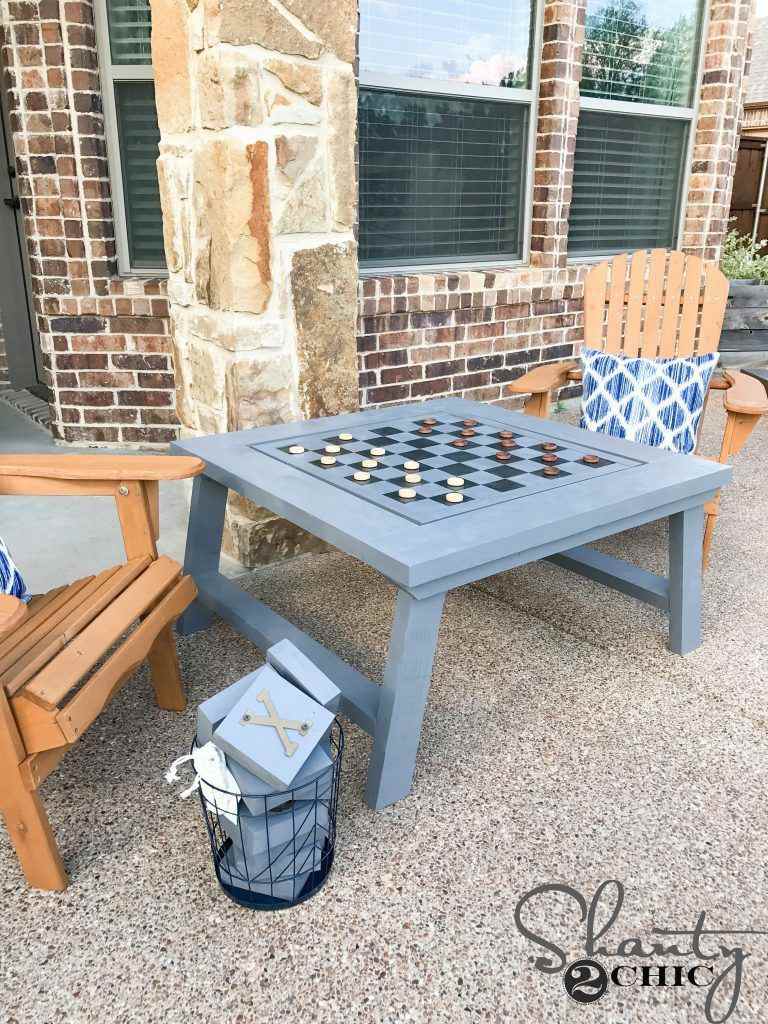 26. DIY Checker Coffee Table