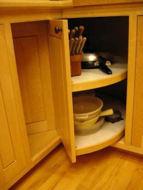 29. Rolling Corner Cabinet