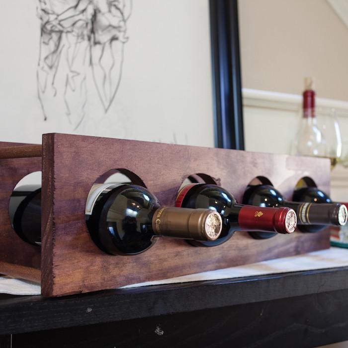 3. Circular Wine Rack DIY