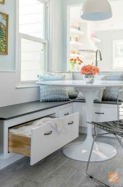 30. Ideal Kitchen Storage Bench For Large Kitchens