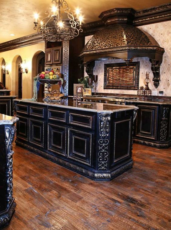 31.Gothic Mediterranean Kitchen