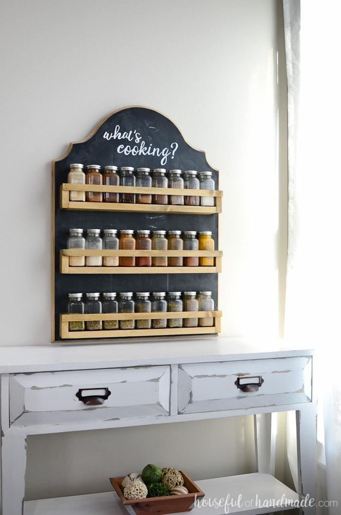 4. DIY Wooden Spice Rack