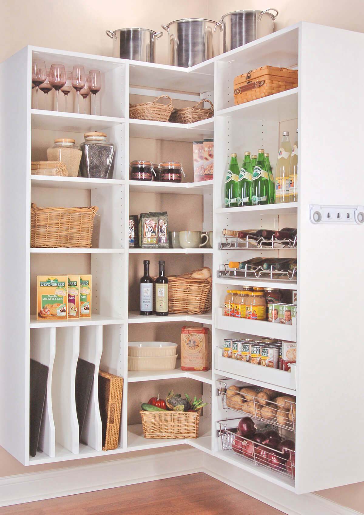 6. Large Kitchen Corner Pantry