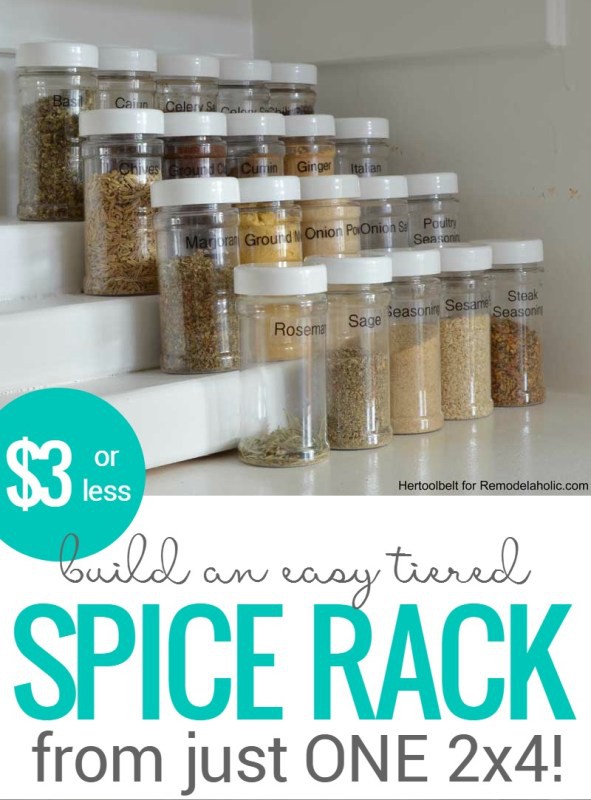 7. DIY Tiered Spice Rack