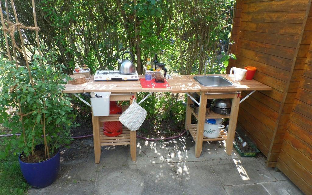 8. Outdoor Kitchen For Garden Shed