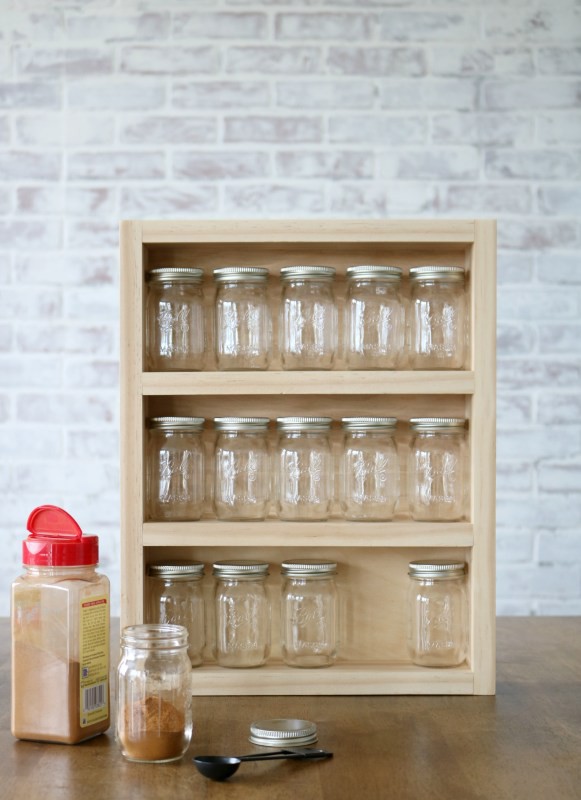 9. DIY Mini Mason Jar Spice Rack