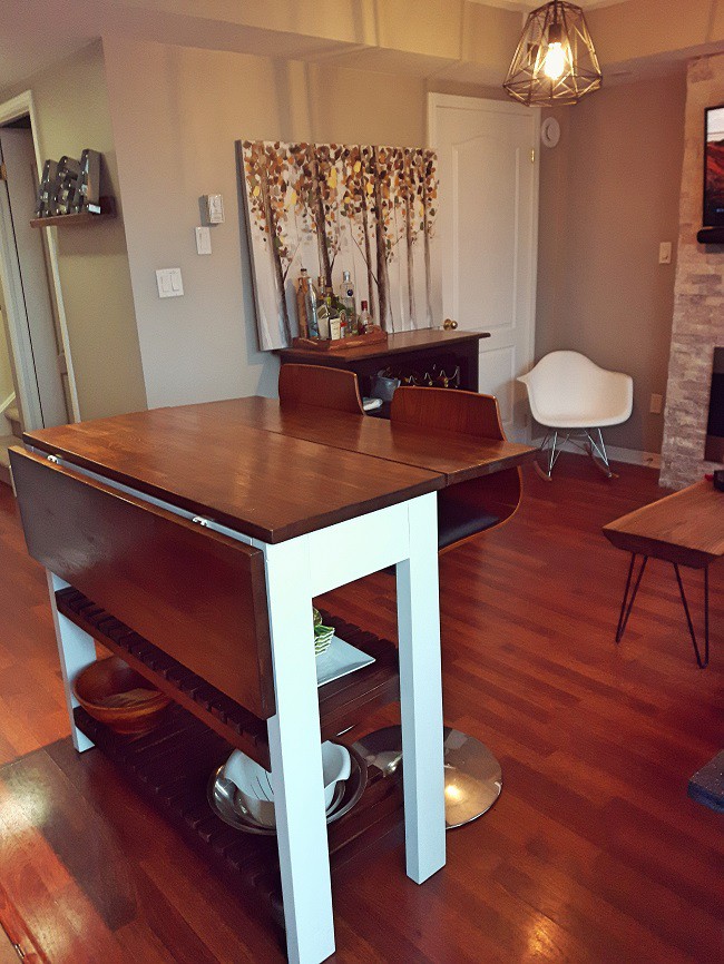 9. Drop Leaf Kitchen Island