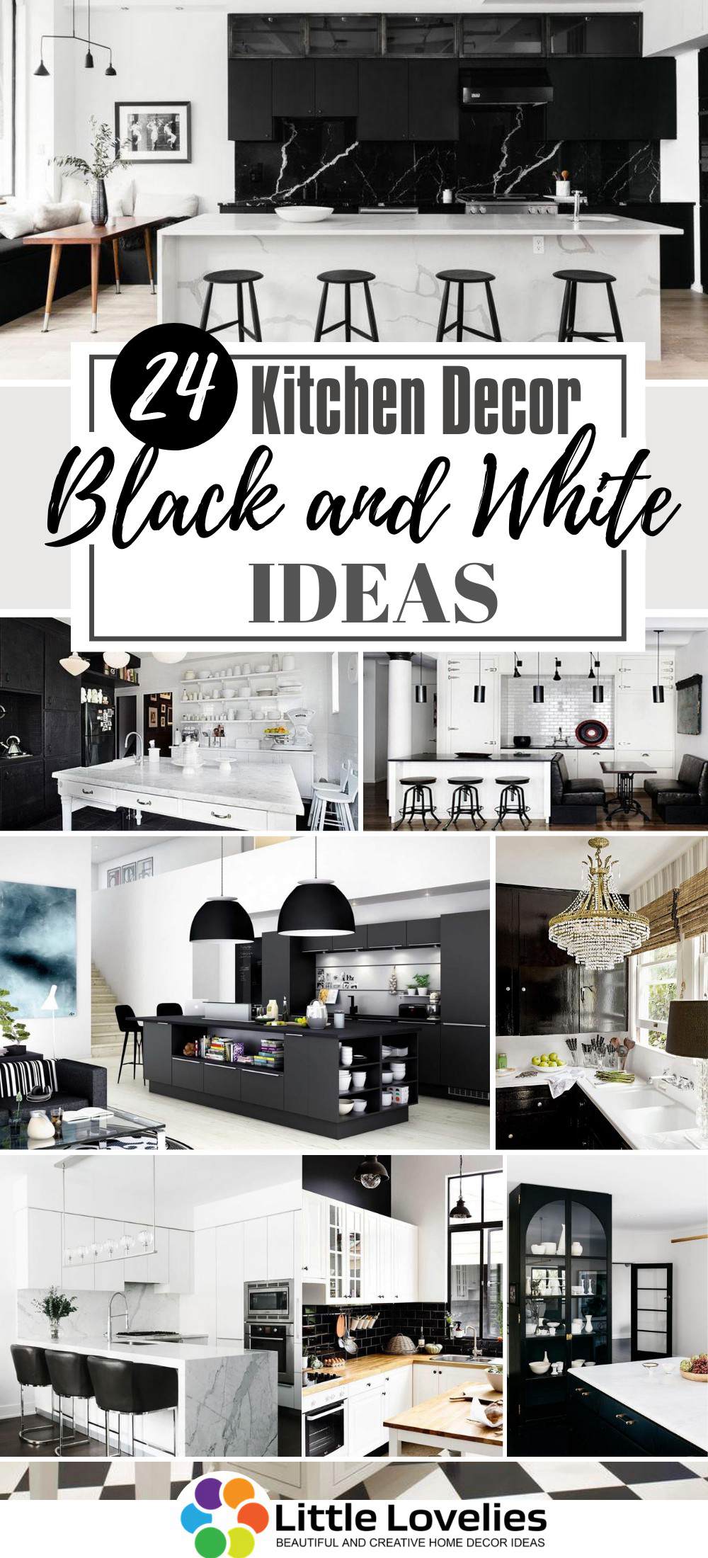 Best Black and White Kitchen Decor Ideas