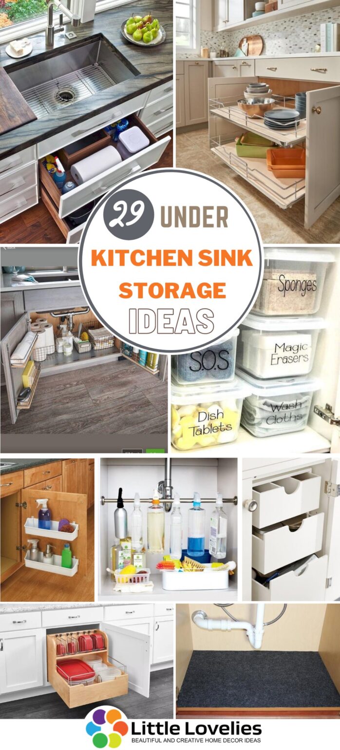 29 Under Kitchen Sink Storage Ideas To Increase Storage Space In Your