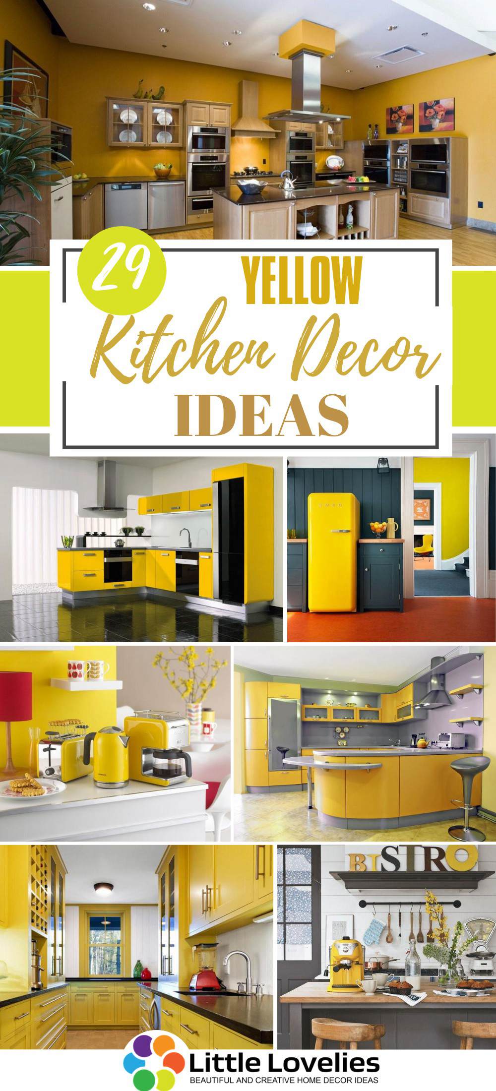 29 Yellow Kitchen Decor Ideas You Can Try Out