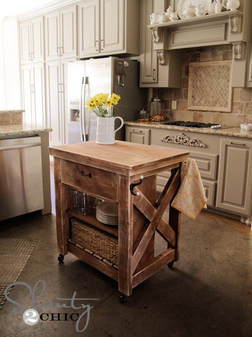25 Diy Kitchen Island Ideas For Your, Diy Small Kitchen Island Plans