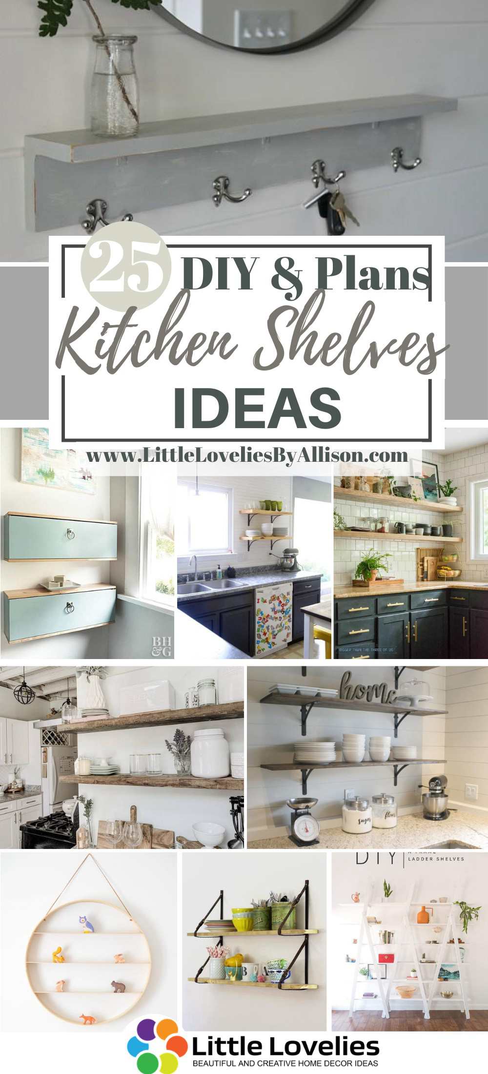 DIY Kitchen Shelves Ideas
