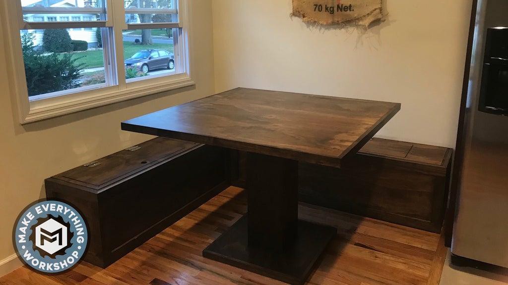 1. DIY Breakfast Nook With Storage