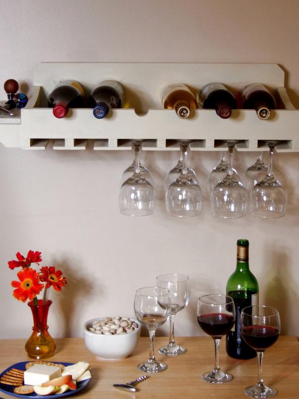 1. How To Build A Rack For Bottles And Glasses