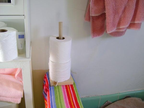 1. Simple Toilet Paper Holder