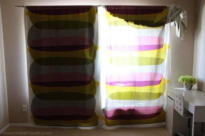 11. How To Black-Out Your Existing Curtains