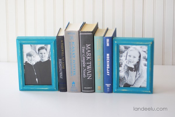 12. DIY Picture Frame Bookends