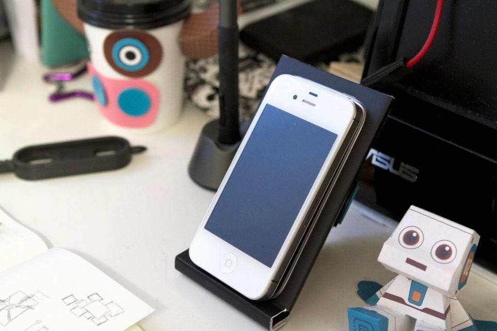 12. iPhone Desk Stand DIY