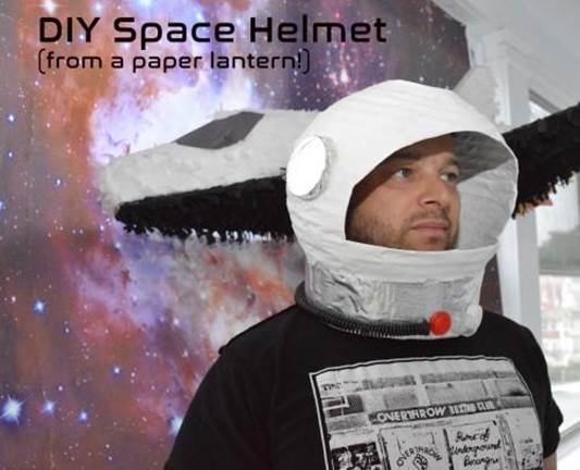 15. How To Make A Space Helmet From A Paper Lantern