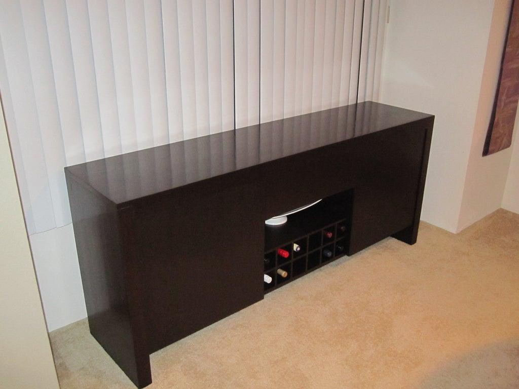 16. Bowling Alley Sideboard With Wine Storage