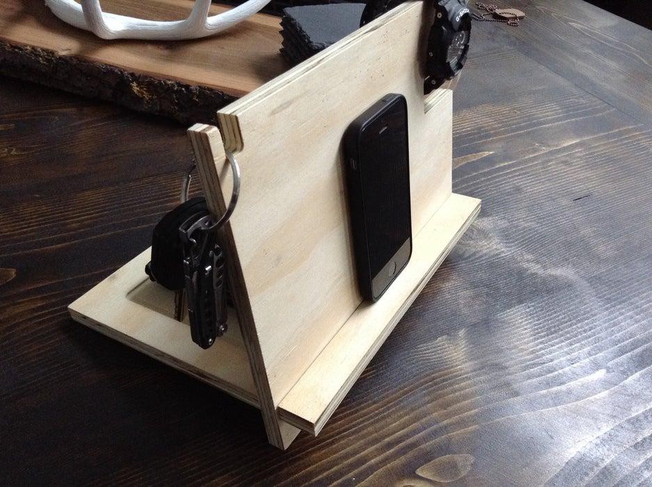 16. Plywood iPhone Stand DIY