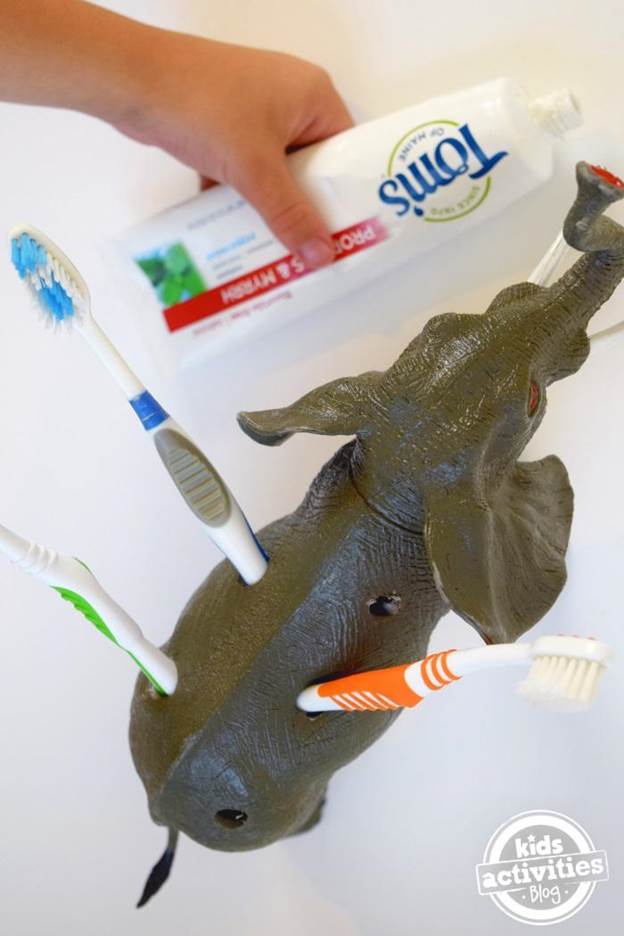19. DIY Toy Toothbrush Holder