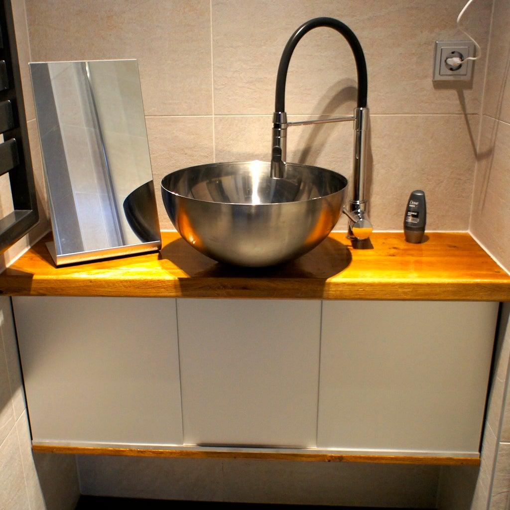 23. Bathroom Cabinet With Ikea Bowl DIY