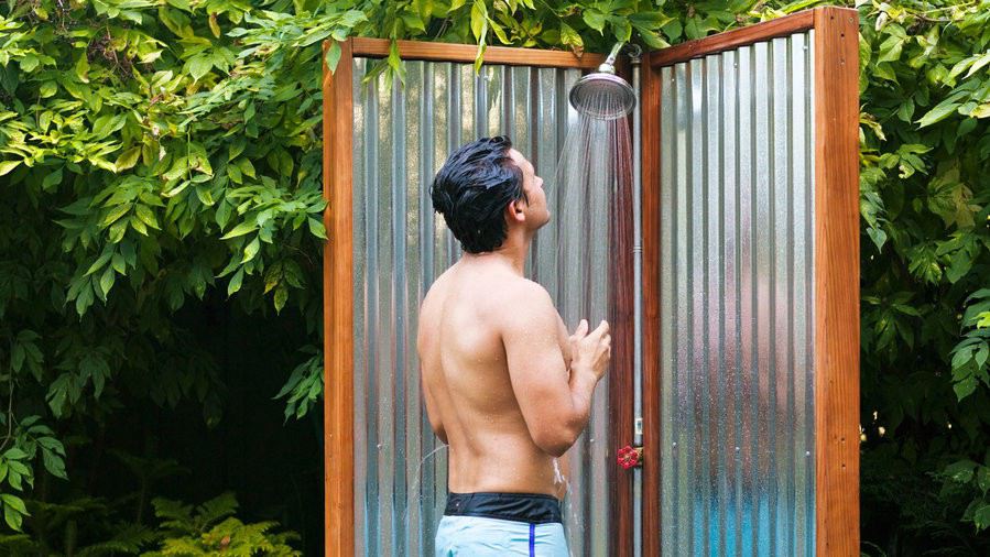 23. Make Your Own Outdoor Shower