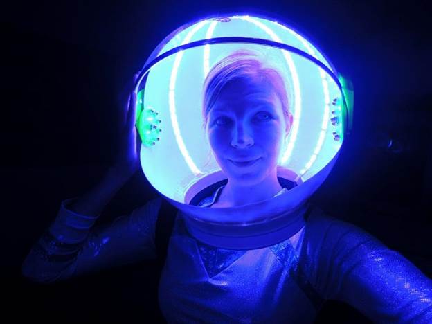 4. DIY LED Space Helmet