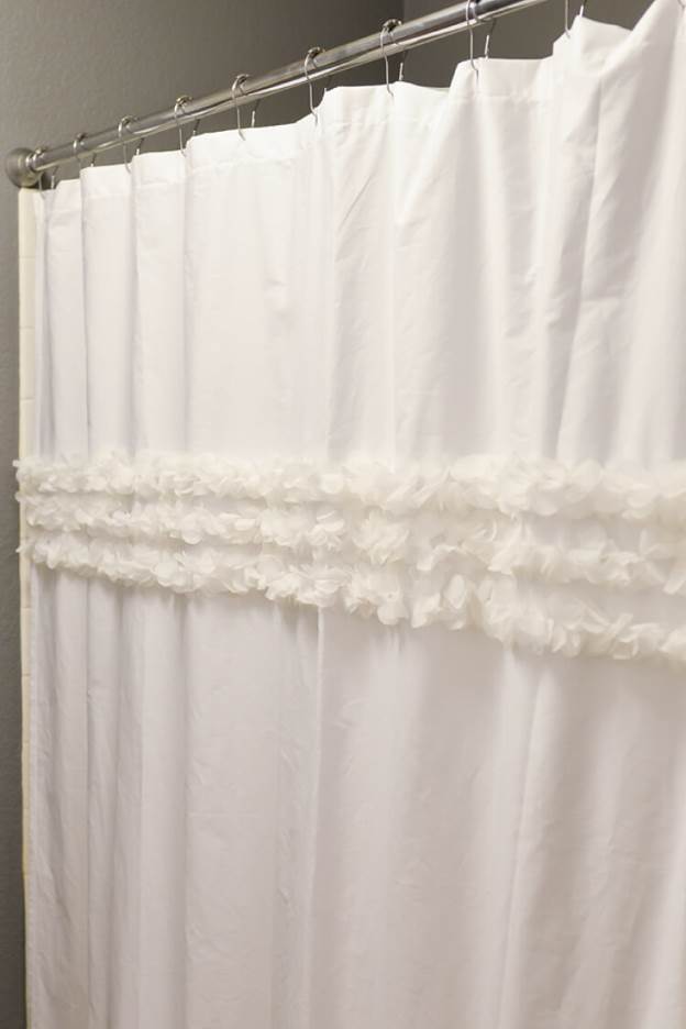4. How To Make A Shower Curtain From A Flat Sheet