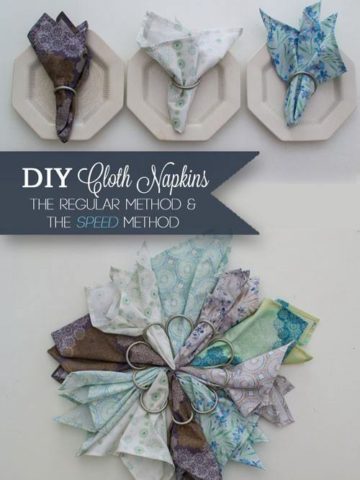 DIY Cloth Napkins