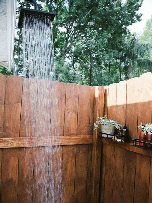 DIY Outdoor Shower Plans