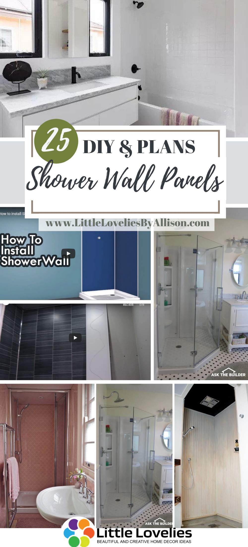 25 DIY Shower Wall Panels Plans You Can DIY Easily