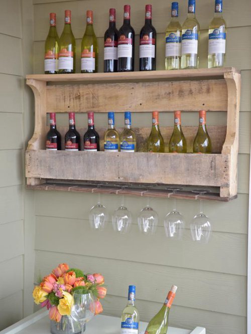 DIY Wine Glass Rack