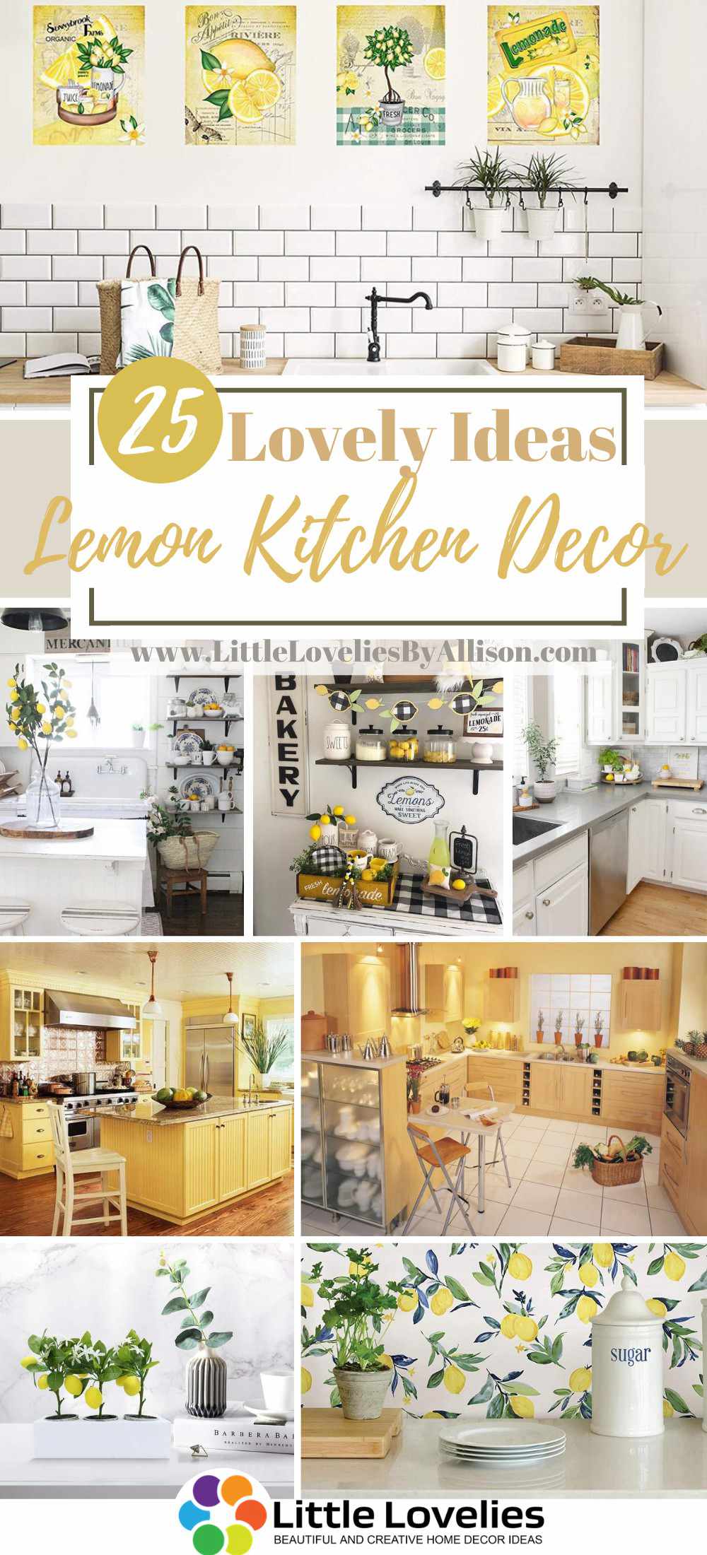 25 Lemon Kitchen Decor Ideas - Lemon Theme Kitchen Images
