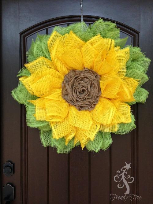 14-Sunflower-Ribbon-Rose-DIY