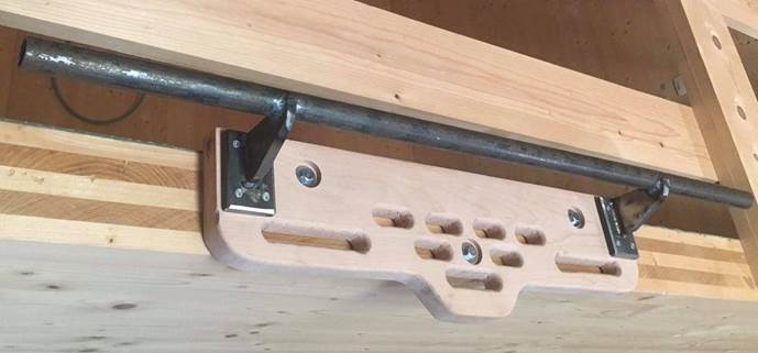 17. DIY Hangboard With Pull-up Bar