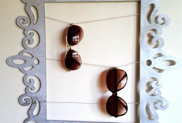 18-DIY-Framed-Sunglasses-Holder