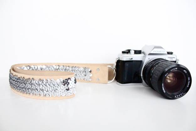 9-DIY-No-Sew-Sequin-Camera-Strap