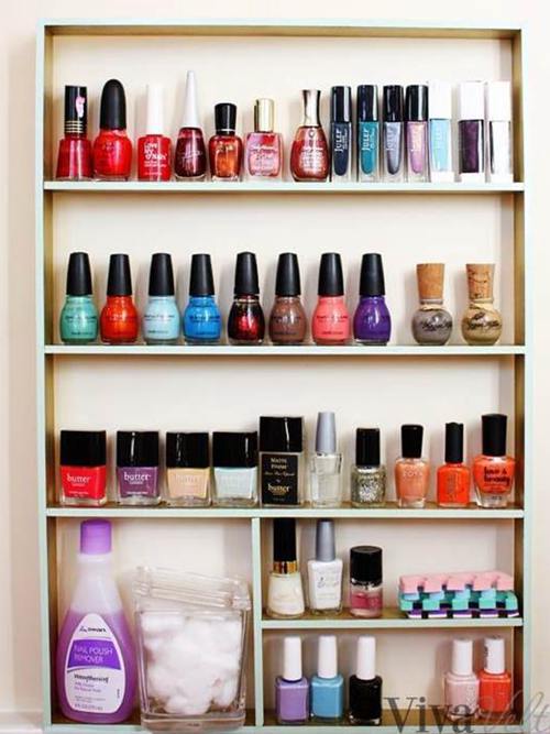 DIY Nail Polish Rack