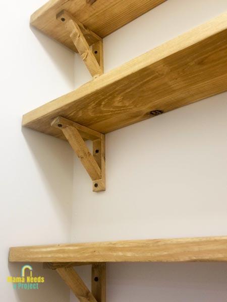 18 Diy Shelf Brackets How To Build A, Wooden Shelf Support Designs