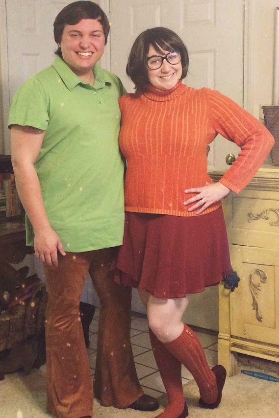 15. DIY Shaggy And Velma Costume