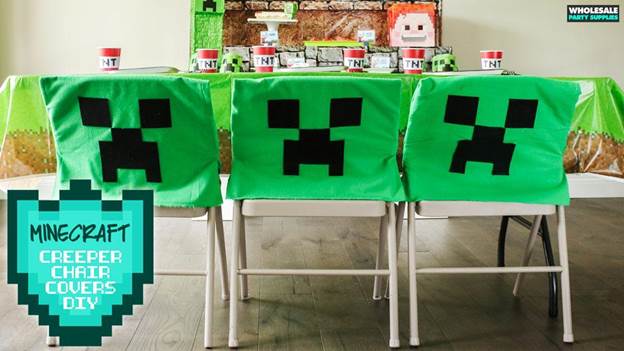 17-DIY-No-Sew-Minecraft-Creeper-Chair-Covers