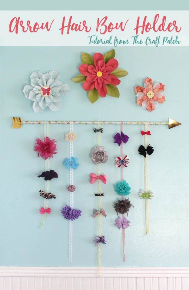 18-DIY-Arrow-Hair-Bow-Holder