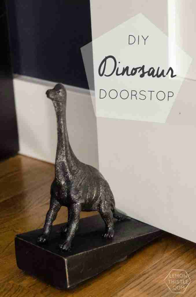 18. DIY Dinosaur Door Stop-1