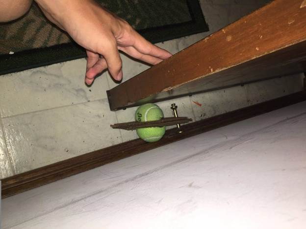 21. DIY Tennis Ball Door Stopper-1