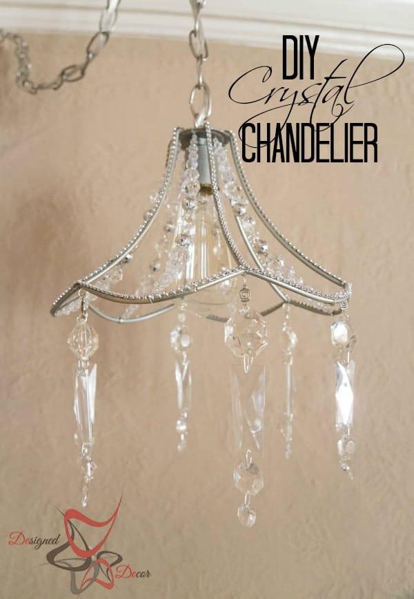 3. DIY Crystal Chandelier